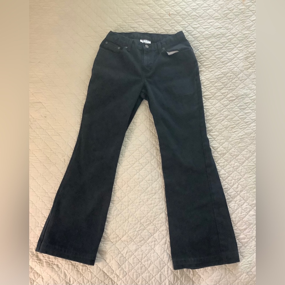 Black denim jeans